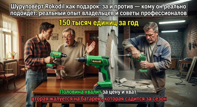 Шуруповёрт Rokodil как подарок: за и против — кому он реально подойдёт: реальный опыт владельцев и советы профессионалов