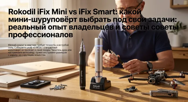 Rokodil iFix Mini vs iFix Smart: какой мини-шуруповёрт выбрать под свои задачи: реальный опыт владельцев и советы профессионалов